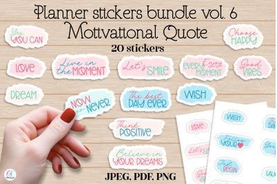 Planner stickers bundle vol. 6. Bullet Journal Stickers. Printable sti