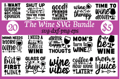 the wine svg bundle