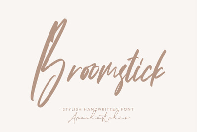 Broomstick - Stylish Handwritten
