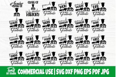 Graduation SVG Bundle, Class of 2022, Graduate Svg