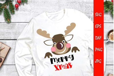 Merry Xmas Wish For Christmas SVG File