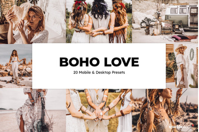 20 Boho Love Lightroom Presets &amp; LUTs