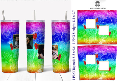 Photo tumbler sublimation wrap