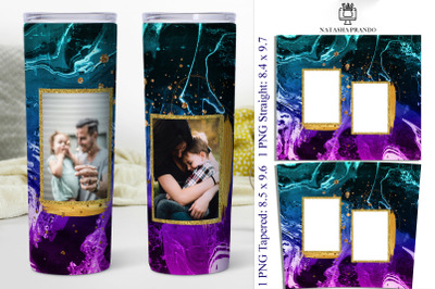 Photo tumbler wrap