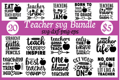teacher svg bundle