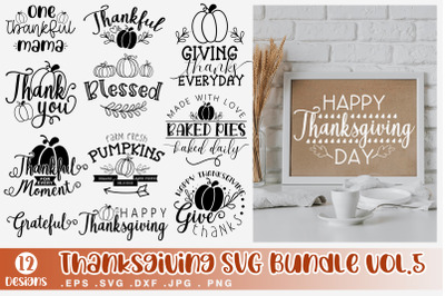 Farmhouse Thanksgiving SVG Bundle Vol.5