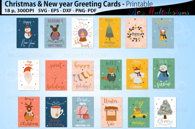 Christmas greeting card bundle