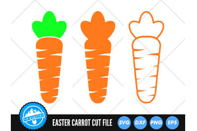 Orange Carrot Bundle SVG | Easter Carrot SVG