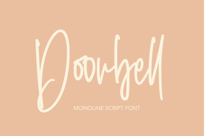 Doorbell - Monoline Script Font