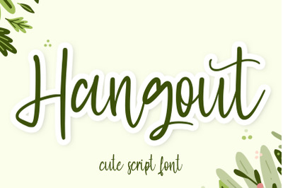 Hangout - Cute Script Font