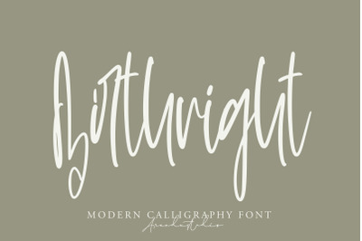 Birthright - Modern Calligraphy Font
