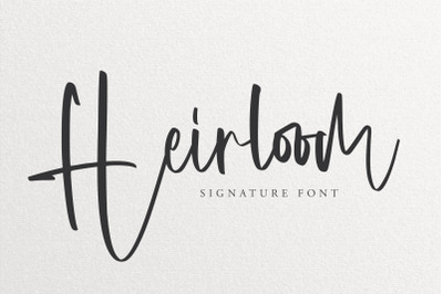 Heirloom - Signature Font