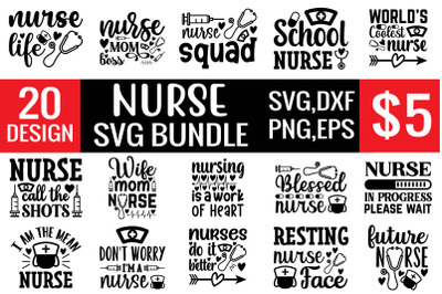 nurse svg bundle