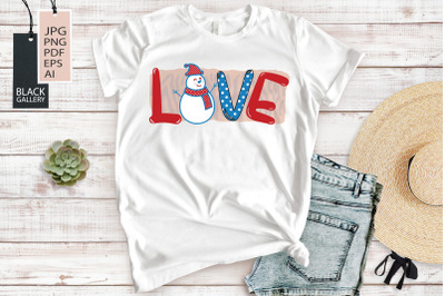 Love | Christmas Sublimation