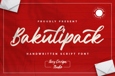 Bakulipack - Handwritten Script Font