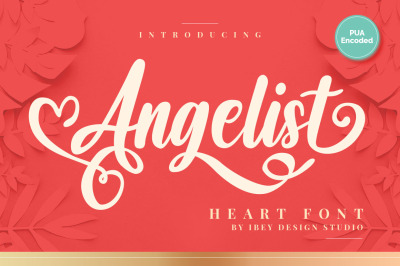 Angelist - Heart Font