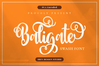 Baligate - Swash Font
