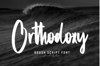 Orthodoxy - Brush Script Font