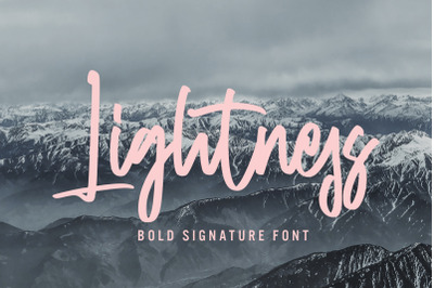 Lightness - Bold Signature Font