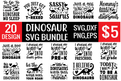 dinosaur svg bundle