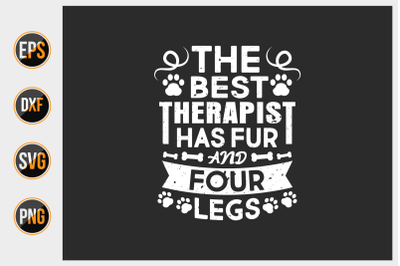 Dog typographic quotes design vector template.