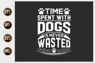 Dog typographic quotes design vector template.