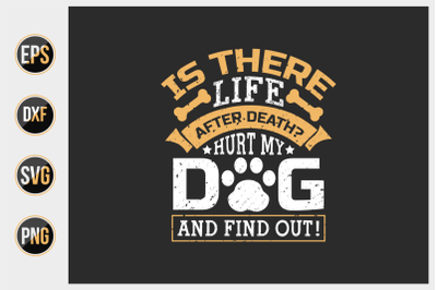 Dog quotes vector design template.