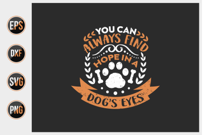 Dog typographic quotes design vector template.