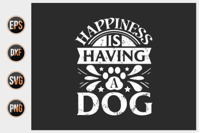 Dog quotes vector design template