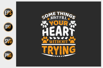 Dog typographic quotes design vector template.