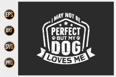 Dog typographic quotes design vector template.