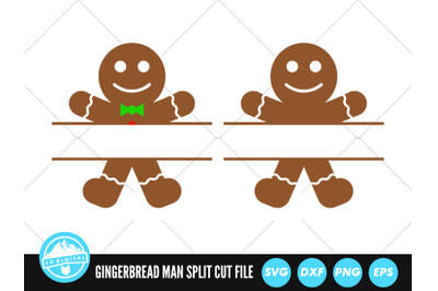 Gingerbread Man Monogram SVG | Merry Christmas SVG