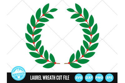 Christmas Laurel SVG | Laurel Wreath Cut File