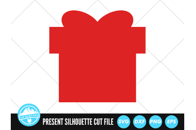 Present Silhouette SVG | Christmas Present SVG