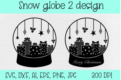 SVG, DXF Snow globe,Merry Christmas craft.Celebration Gifts