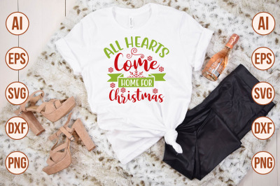 All Hearts Come Home for Christmas svg cut file