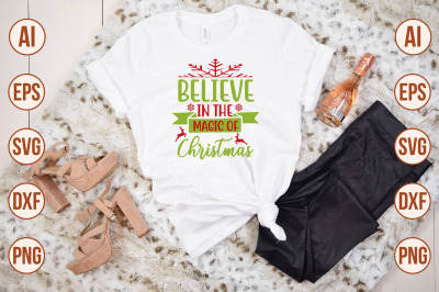 Believe in the Magic of Christmas svg cut file