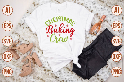 Christmas Baking Crew svg cut file