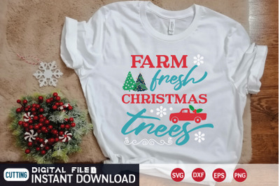 farm fresh christmas trees&nbsp;svg design