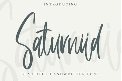 Saturniid - Beautiful Handwritten