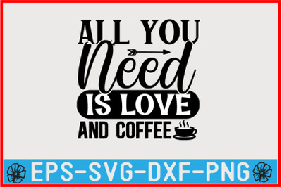 Coffee SVG Quote Design Template