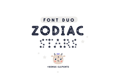 Zodiac Stars Font duo