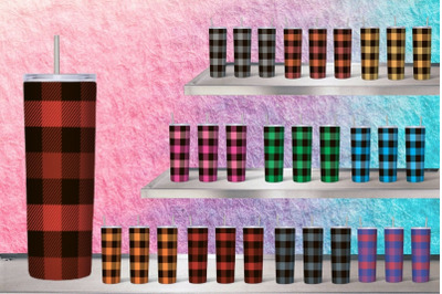 Buffalo Plaid Tumbler Sublimation