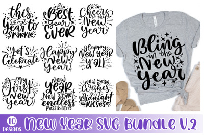 New Year Quotes SVG Bundle Vol 2