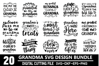 grandma svg design bundle