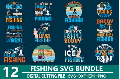 Fishing Svg Design Bundle