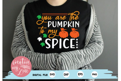 you are the pumpkin to my spice