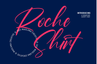 Roche Shirt Script Font