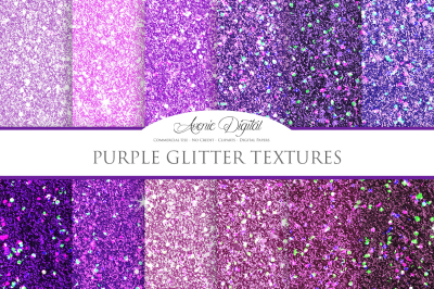 Purple Glitter Textures