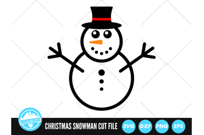 Christmas Snowman SVG | Snowman Cut File